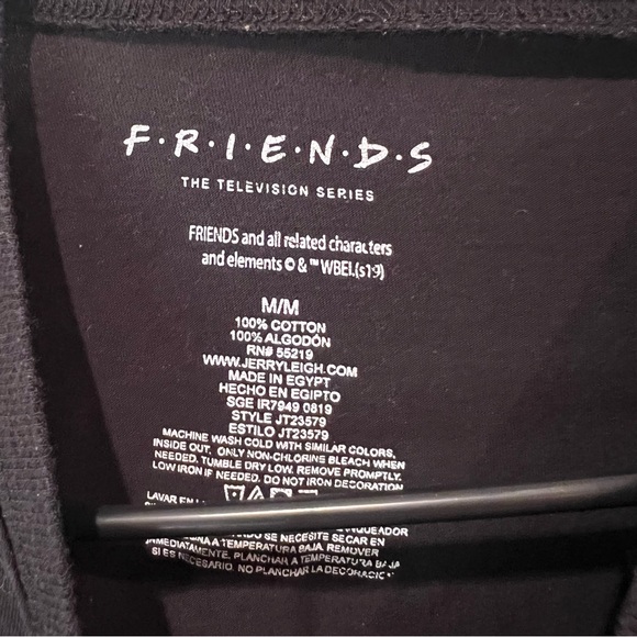 FRIENDS Black Graphic Long Sleeve Tee - Picture 2 of 3